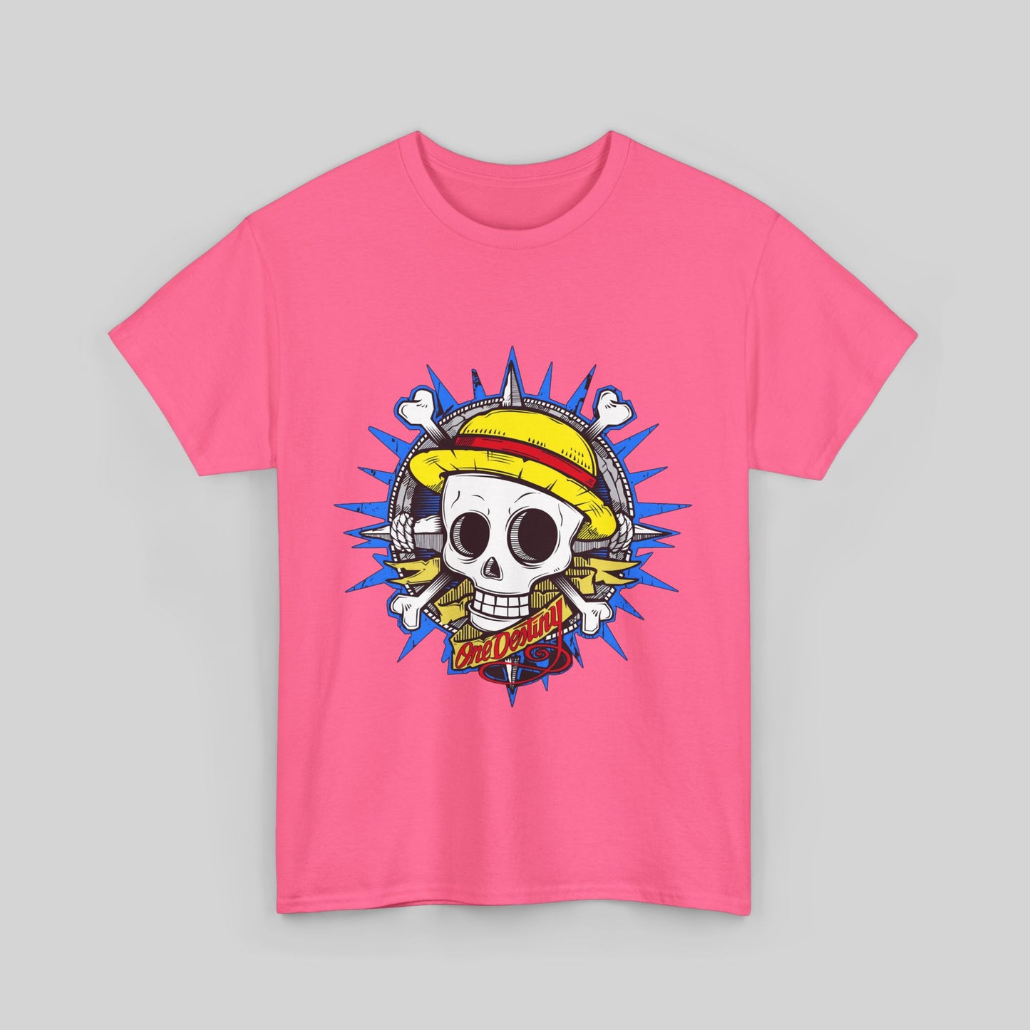 One Piece Straw Hat Skull Tee Design
