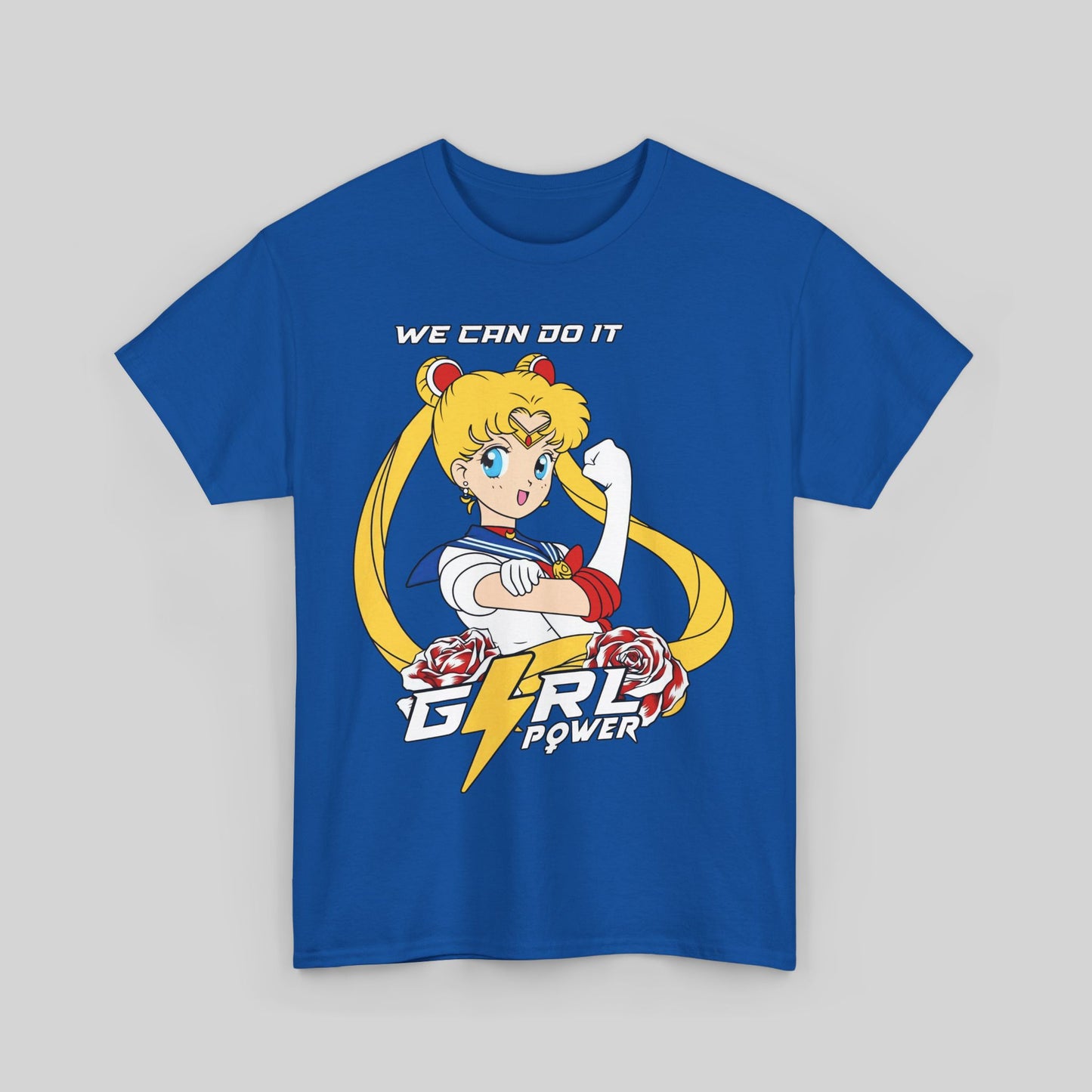 T-Shirt Serena Sailor Moon Girl Power Unisex Heavy Cotton Tee