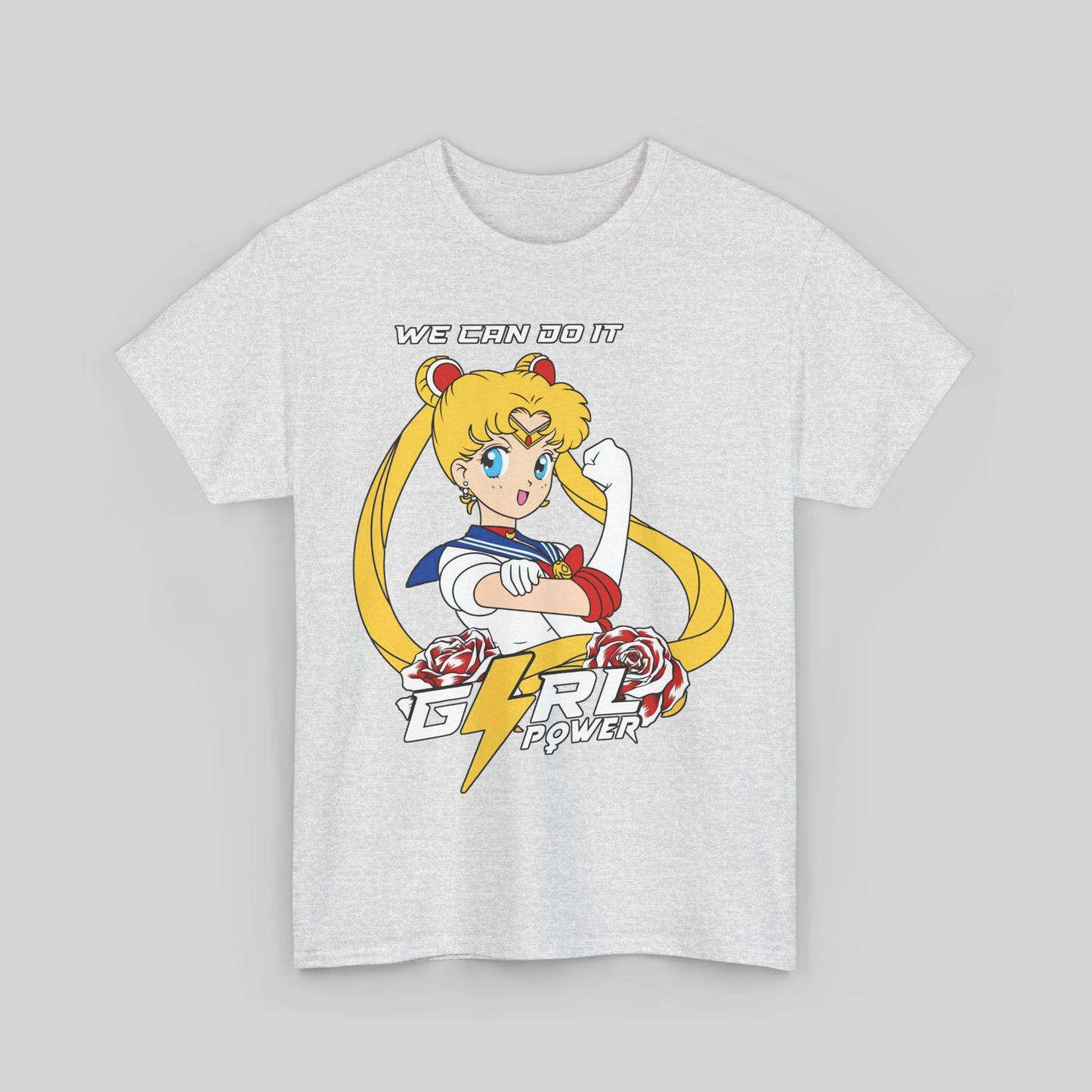 T-Shirt Serena Sailor Moon Girl Power Unisex Heavy Cotton Tee