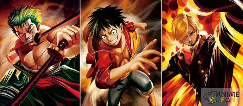 Anime One Piece Zoro Luffy Sanji 3D Flip Lenticular Poster AnimeFun anime-one-piece-zoro-luffy-sanji-3d-flip-lenticular-poster-animefun