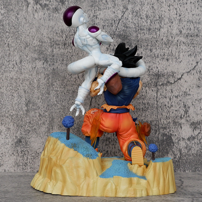 26cm Dragon Ball Goku Figure Son Goku Bite Frieza Tail Namek Action Figures Pvc Anime Collection Model Toys Gift