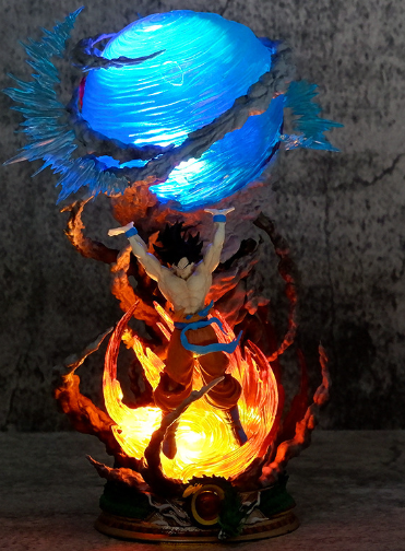 Dragon Ball Characters Spirit Bomb Su Goku Anime Super Saiyan Action Figure Model 23cm PVC Statue Doll Collection Toys Gift