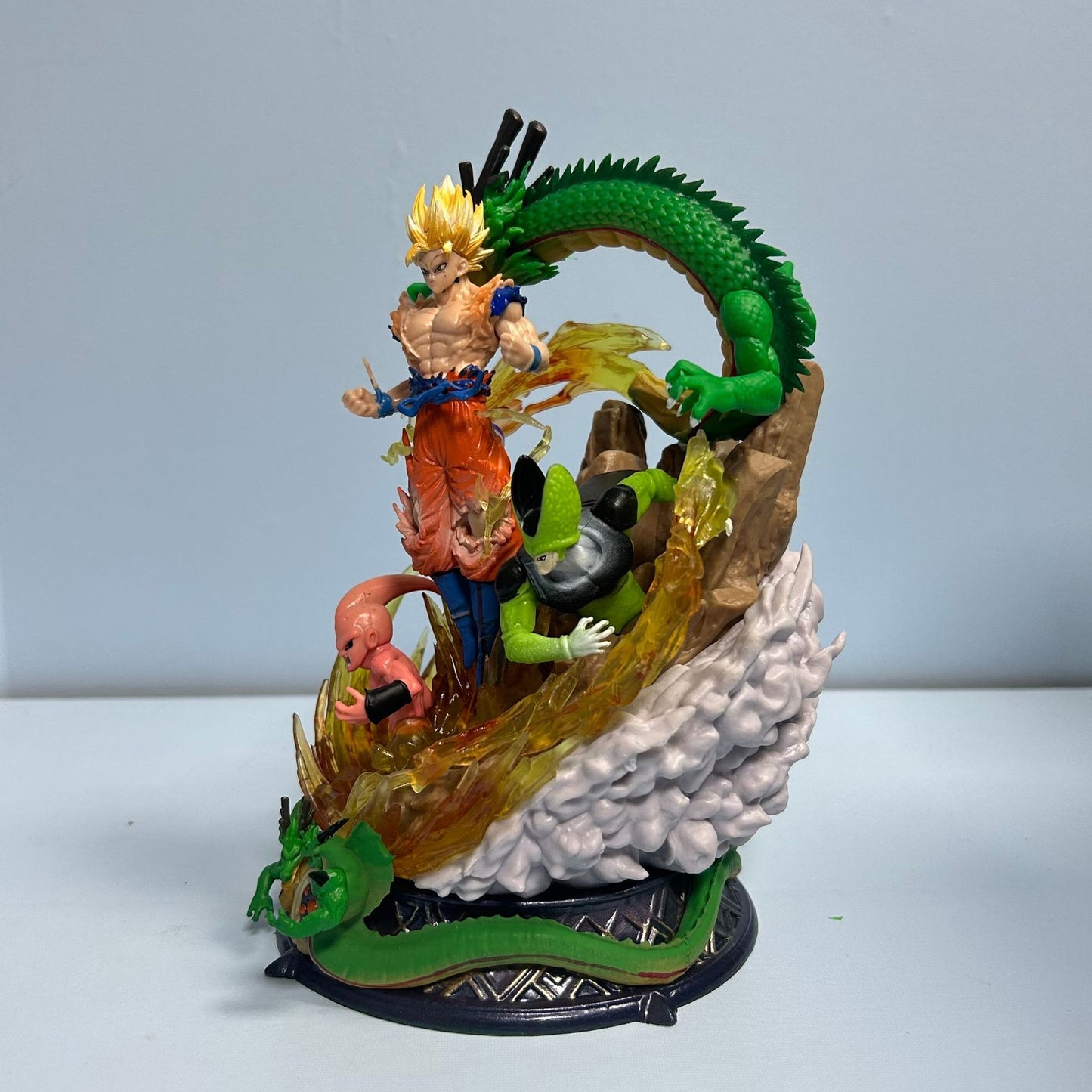 20cm Anime Dragon Ball Z Figures Son Goku Frieza Buu Shenron Action Figure Super Saiyan 6th PVC GK Statue Model Collection Toys