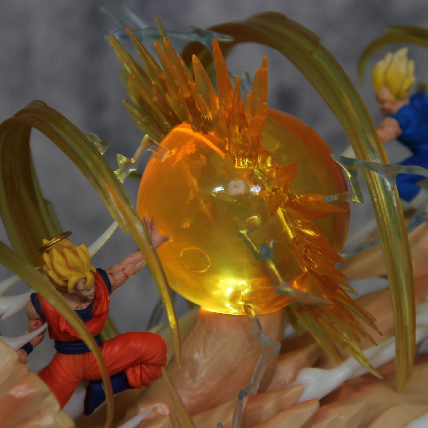 New 18cm Dragon Ball Figure Goku Vs Vegeta Figure Sky Top Wcf Goku Vs Vegeta Anime Figure