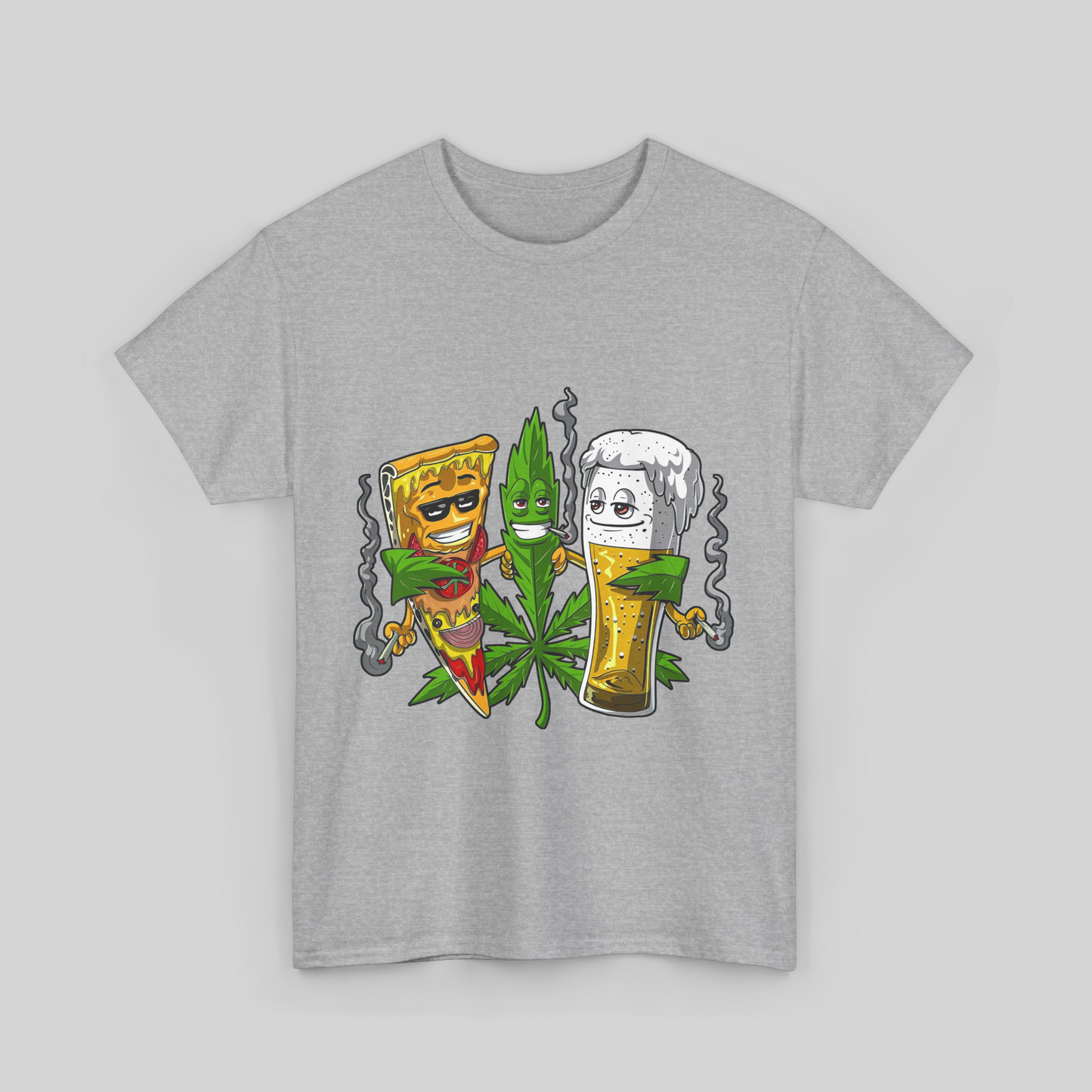 Men Weed Beer T Shirt