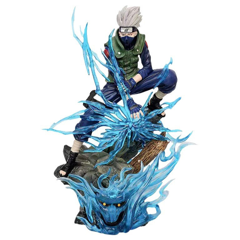 New 23cm Doll Model Naruto Anime Figures Hatake Kakashi Thousand Birds Figurines Collection Decoration Toys Fans Gifts
