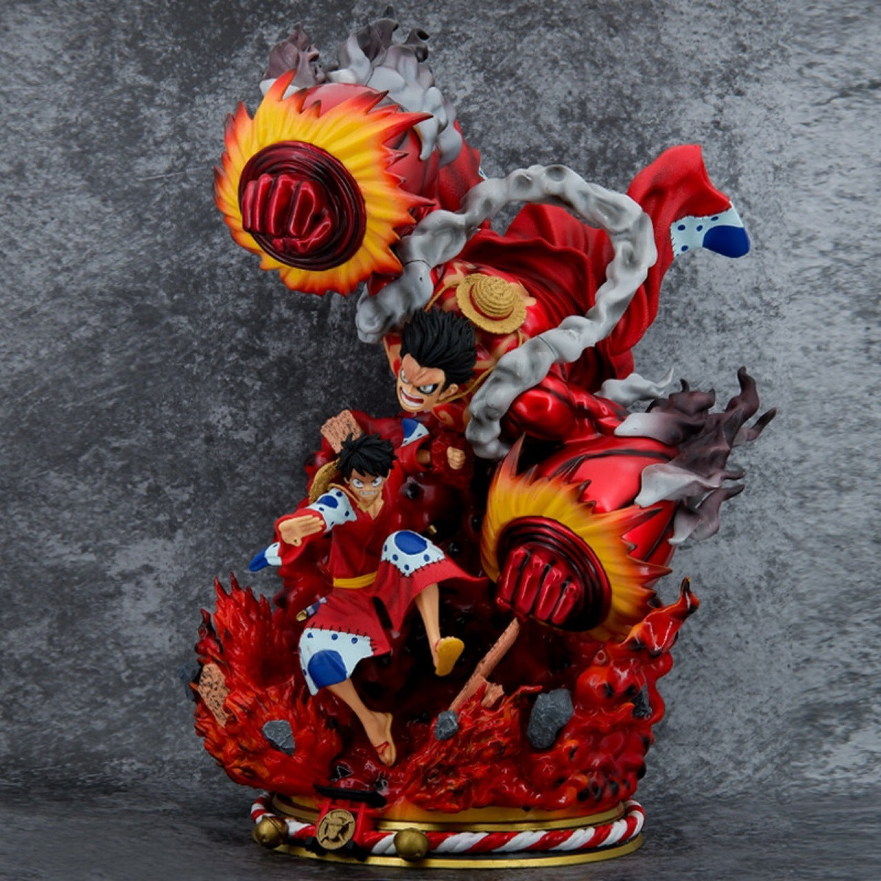 50Cm One Piece Action Figure Crow Cannon Monkey D Luffy Gear 4 High Quality Anime Collectible Models Figures Desktop Ornaments