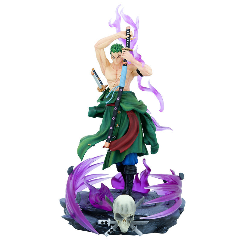 43cm Anime One Piece Roronoa Zoro Combat Figure PVC Action Figure Collection Toy Gift