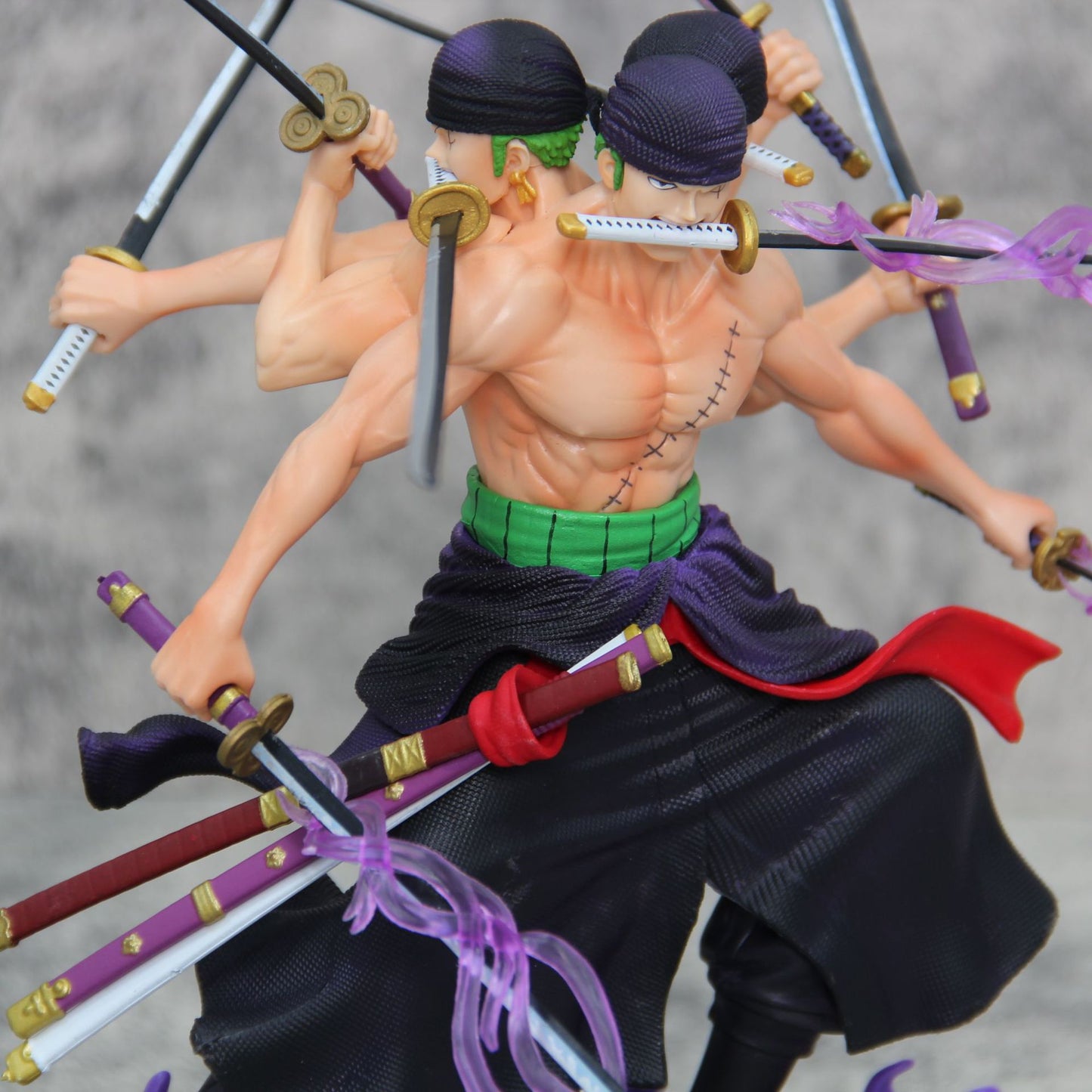 Anime One piece GK Zoro Nine knives flow three heads and six arms battle
