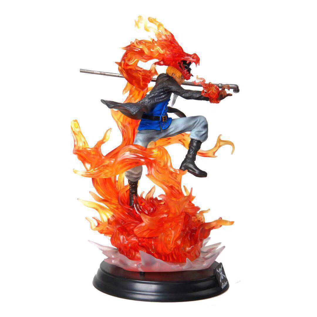 One Piece King Gk Flame Dragon Sabo Oversized Sabo Statue Of Revolutionary Army Chief Of Staff Model Decoration