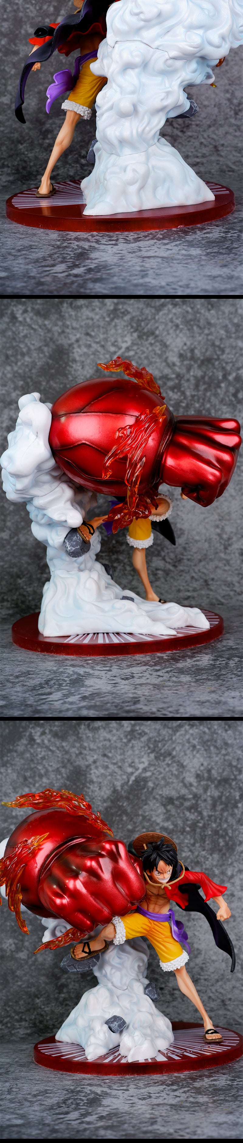 25cm One Piece Anime Figure GK Luffy Bound Man Gear 3 Battle Form Action Figure Monkey D Luffy Figurine Model Toys Gifts