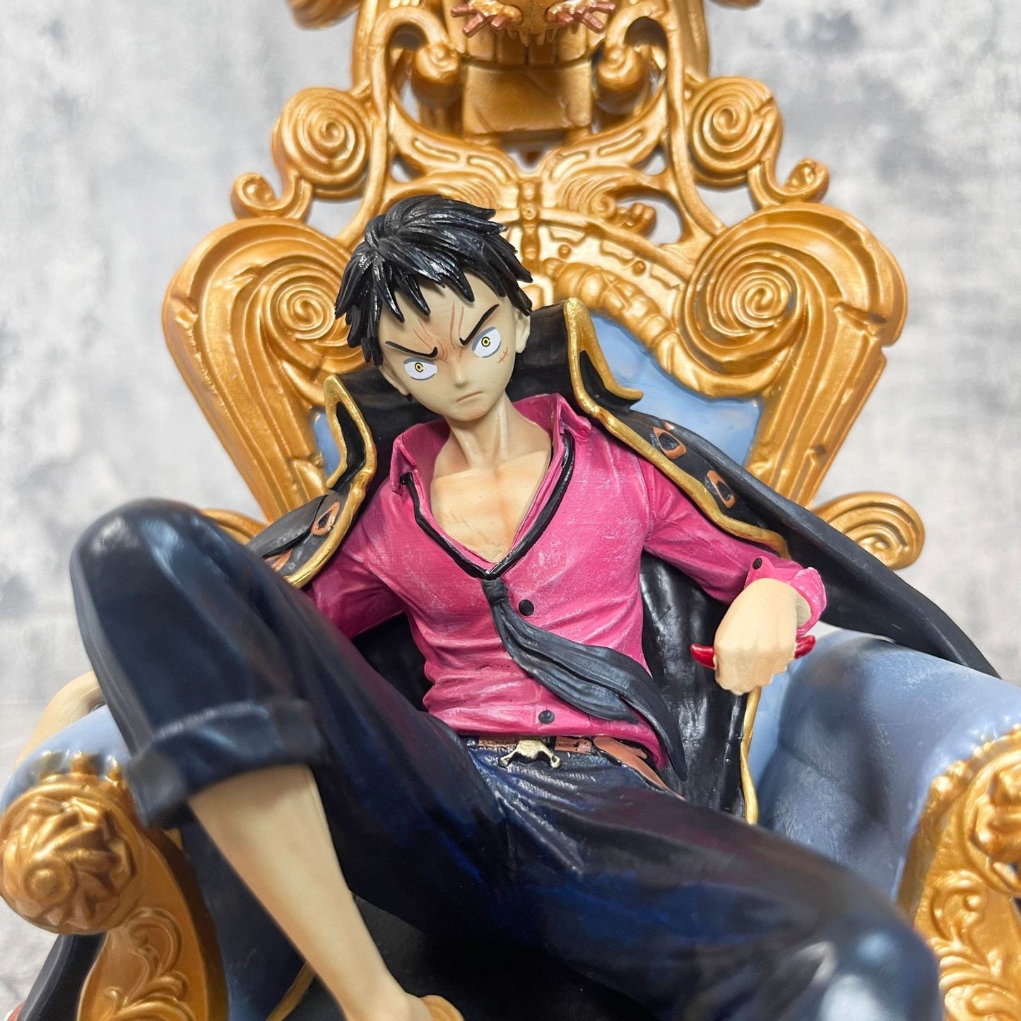 35cm Anime One Piece Figurines Four Emperors Luffy Figurs GK Monkey D Luffy Action Figure Sitting PVC Collection Model