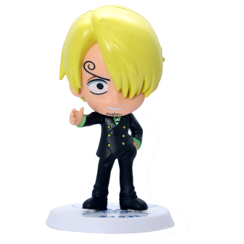 Anime One Piece 9pcs / set Vol.69 Zoro Sanji Nami Robin Luffy PVC Cute Figure Model Toys