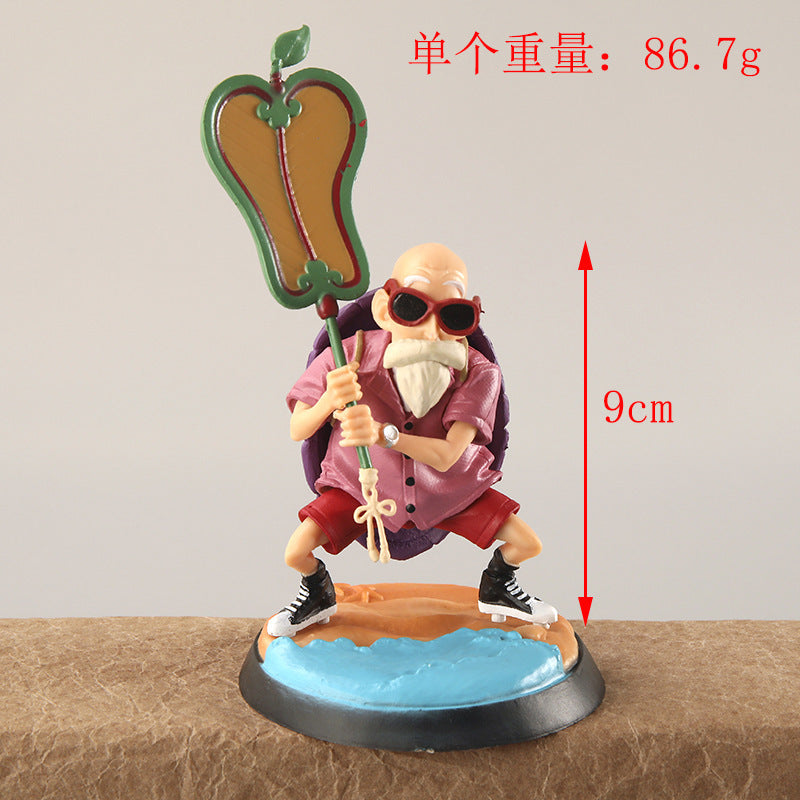 Anime Dragon Ball Z Model Fashion Style Version Master Roshi Pvc Collection Decoration Kame Sennin Action Figures Toys Kid Gift