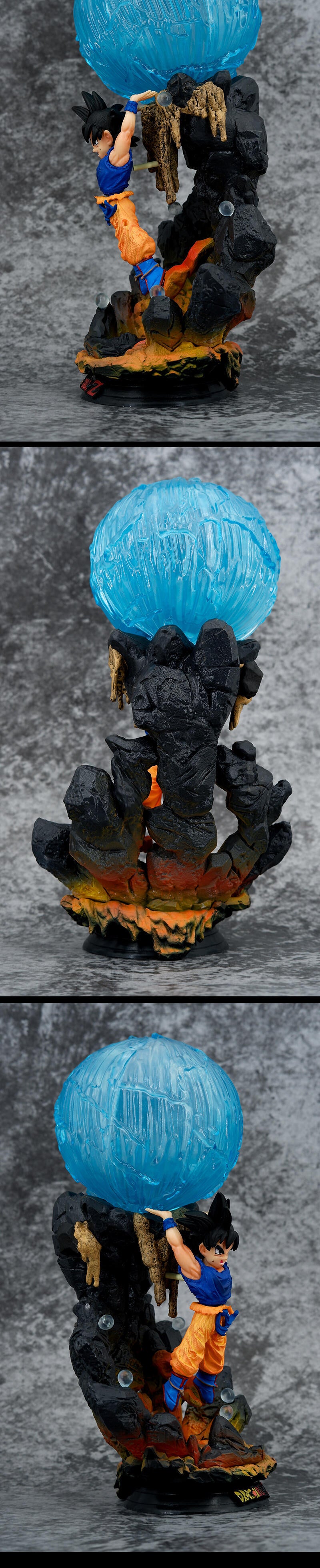 24cm Dragon Ball Z Figure RP WCF Son Goku Action Figure Lightable PVC Anime Collection Model Toys Gift