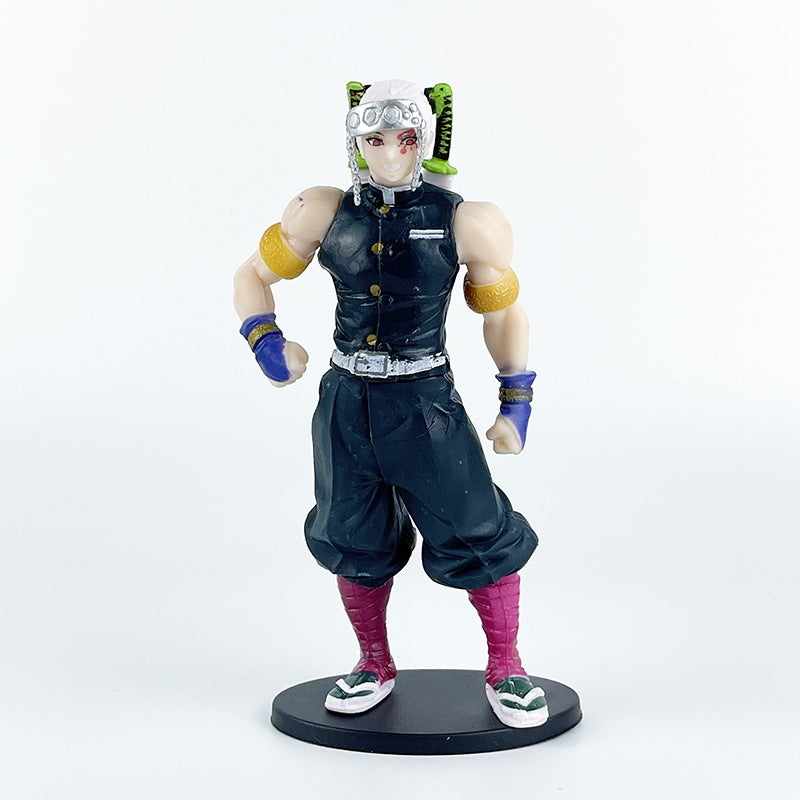Anime Demon Slayer Kimetsu No Yaiba Figure Tanjirou Nezuko Action Figures PVC Model Toys Zenitsu Inosuke Figurine Doll Kids Gift