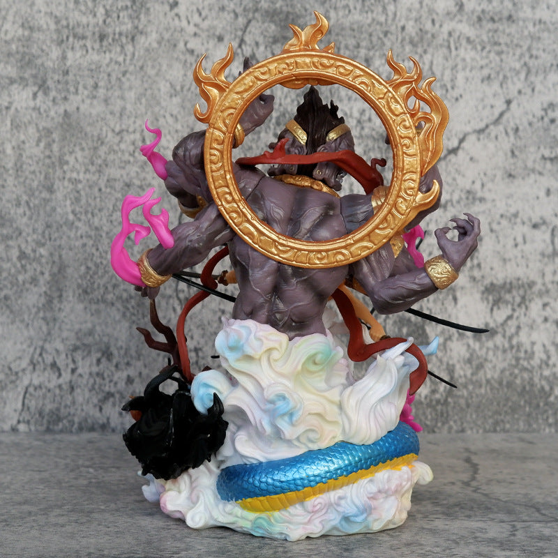 One Piece Asura Solon Hand Made Nine Way Ghost Flow Model GK Scene Pirate King Solon 35cm Ornament