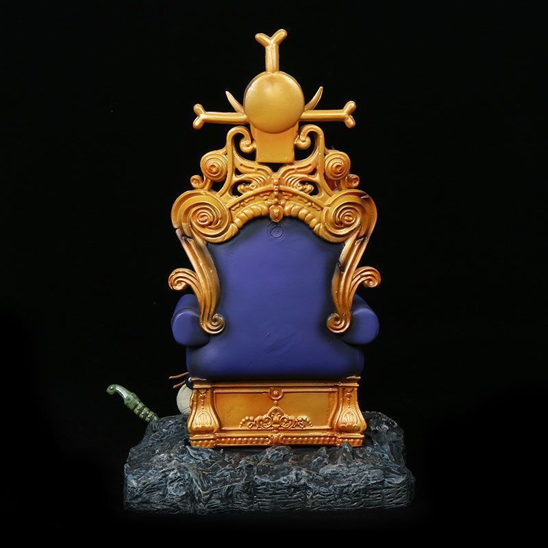 Throne Ace Pirate King Square Box GK Fire Fist Ace Sitting Pose Emperor's Hand Handle Ornament Model Statue Resonance