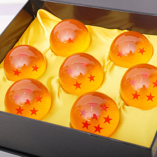 Dragon Ball Z Stars in Box Set of 7 Crystal Balls, Anime Accessories