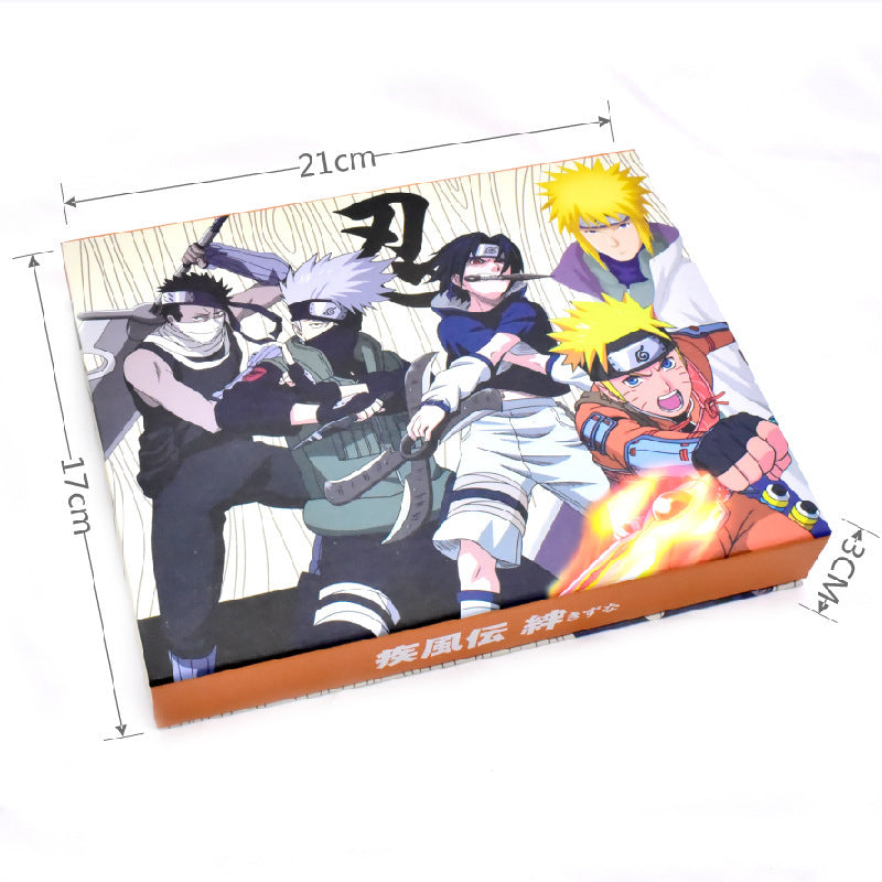 Naruto Uzumaki Anime Wearing necklace Kunai Akatsuki Ring Pendant Cosplay Charm set accessories