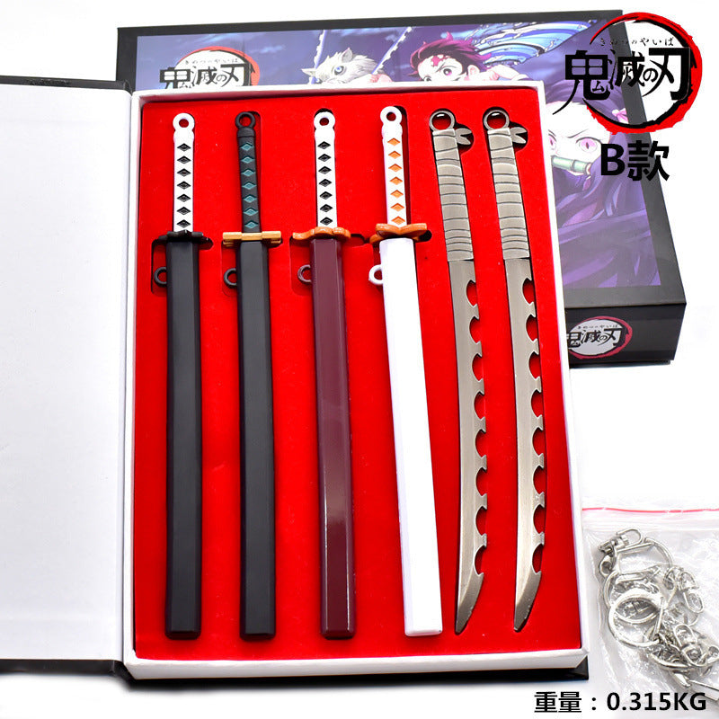 Anime Demon Slayer Sword Weapon Set - Necklace - Accessory Set