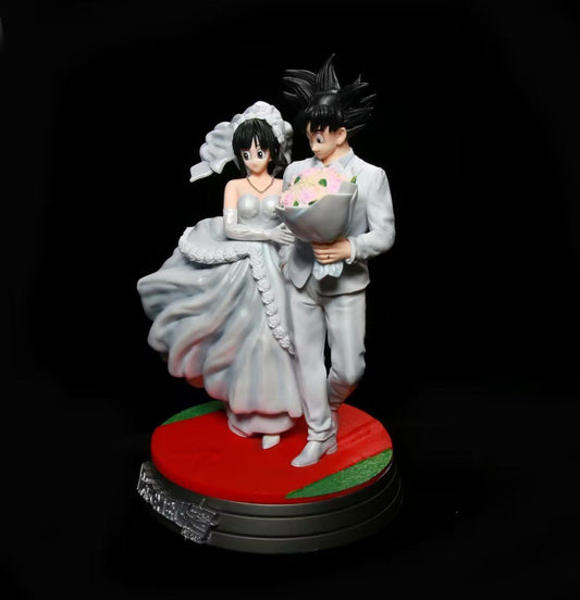 Dragon Ball Premium Figure Gk Wukong & Chichi Wedding Dragon Ball Wedding Scene Collectible Trendy Play Model Wedding Gift