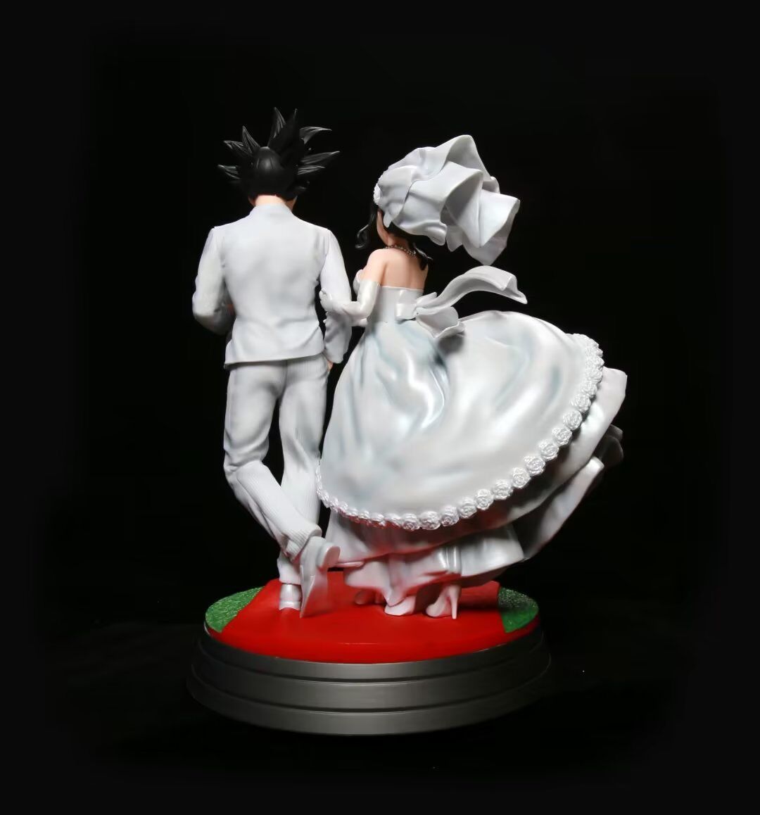 Dragon Ball Premium Figure Gk Wukong & Chichi Wedding Dragon Ball Wedding Scene Collectible Trendy Play Model Wedding Gift