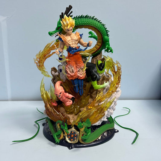 20cm Anime Dragon Ball Z Figures Son Goku Frieza Buu Shenron Action Figure Super Saiyan 6th PVC GK Statue Model Collection Toys