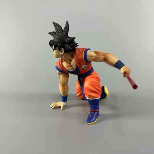 17cm Anime Goku Dragon Ball- Take stick Son Goku Action Figures Collection Toys Decoration Gifts Pvc Model