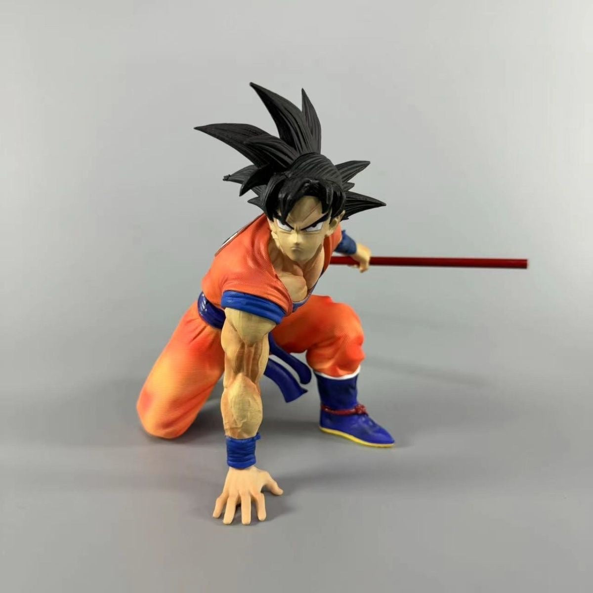 17cm Anime Goku Dragon Ball- Take stick Son Goku Action Figures Collection Toys Decoration Gifts Pvc Model