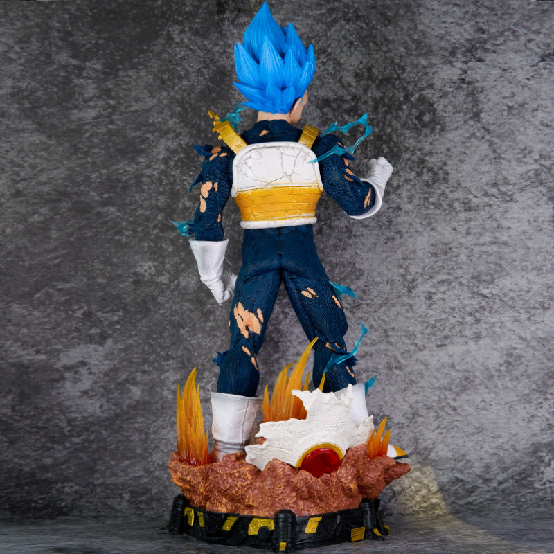 53cm Dragon Ball Z Anime Figure Gk Vegeta Super Saiyan 3-head Eagle Action Figurine Pvc Collectible Statue Model Doll Toys Gift