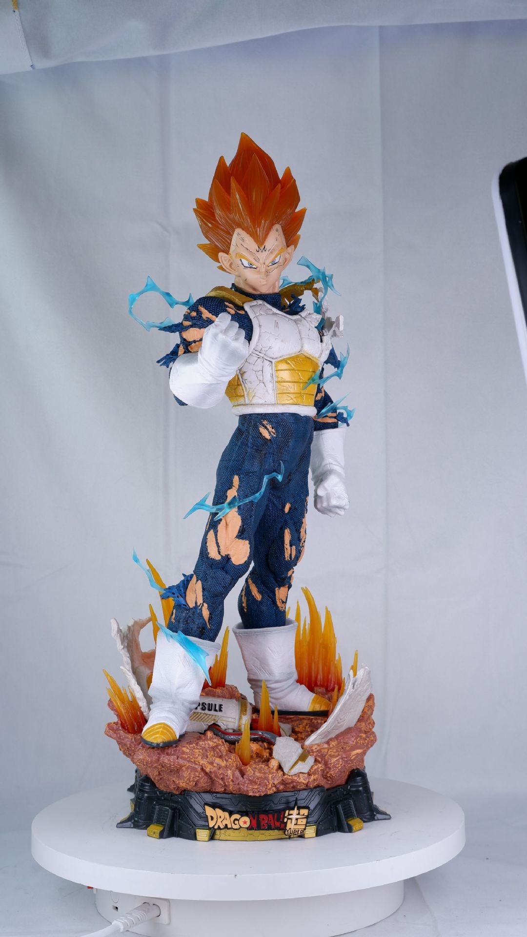 53cm Dragon Ball Z Anime Figure Gk Vegeta Super Saiyan 3-head Eagle Action Figurine Pvc Collectible Statue Model Doll Toys Gift