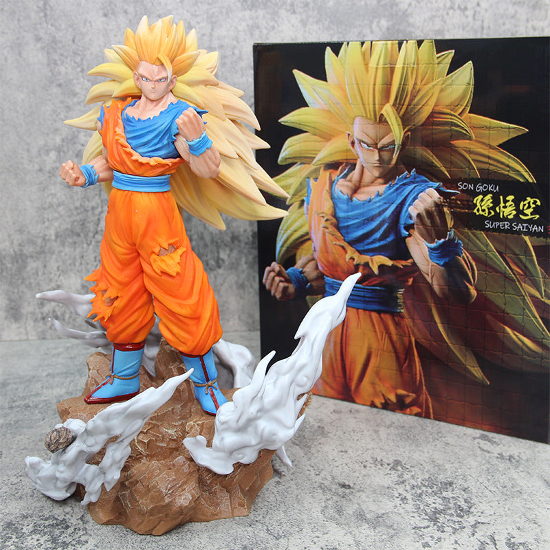 Anime Dragon Ball Z Action Figure, Son Goku, Super Saiyan, GK Model, Doll Collection, Toys Gifts