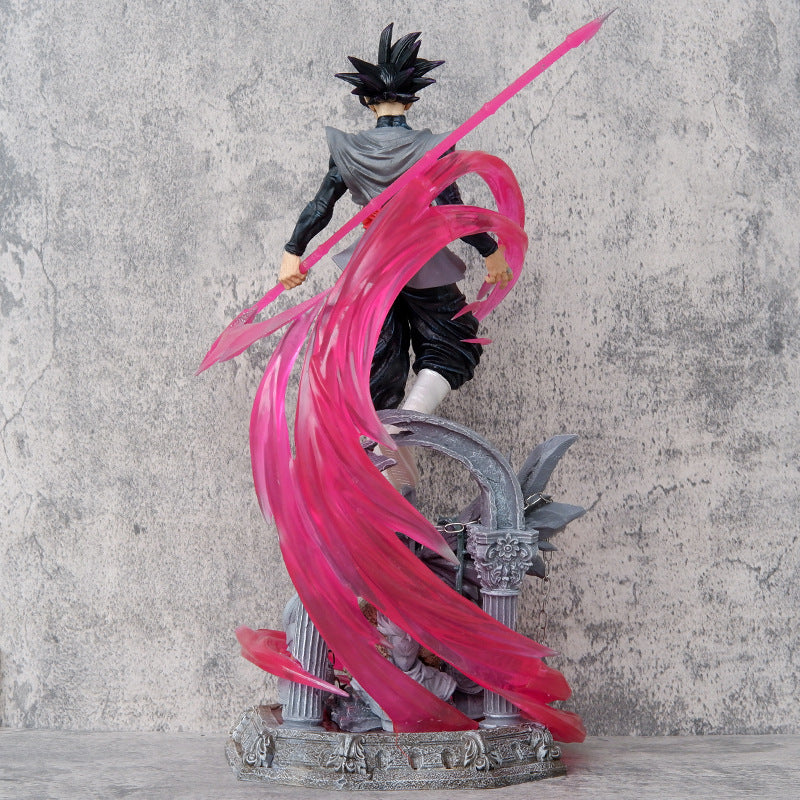 Dragon Ball Anime Action Figure Super Gk Cartoon-Character Pink Super Goku PVC Resin Toy Rise in Clouds Dark