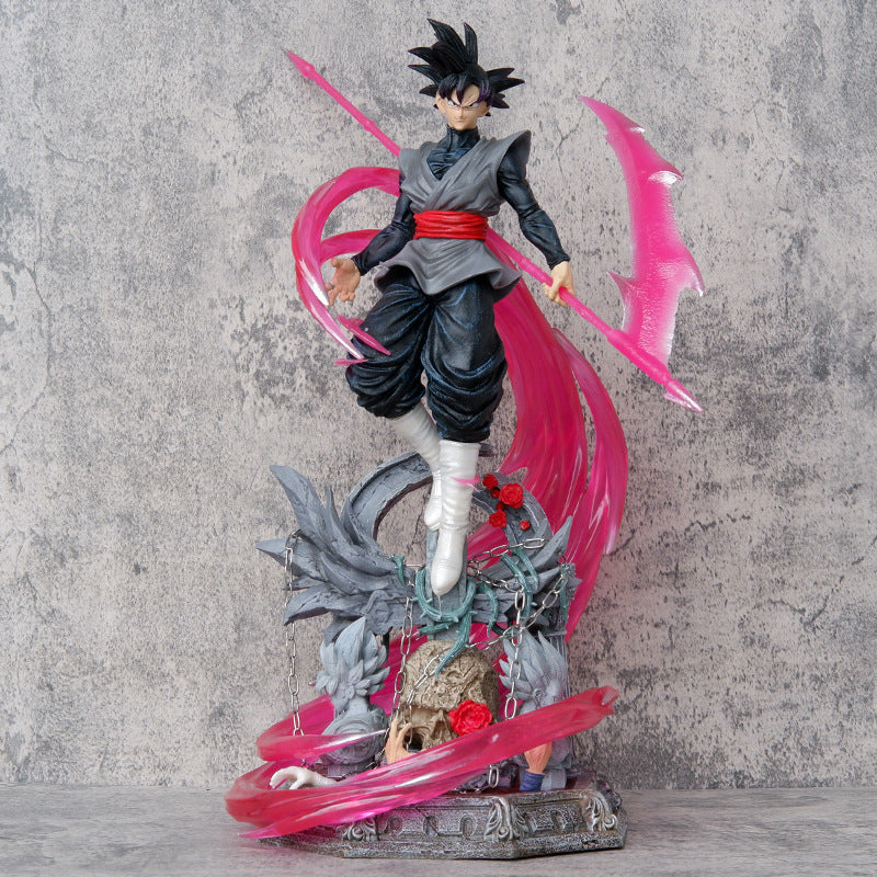 Dragon Ball Anime Action Figure Super Gk Cartoon-Character Pink Super Goku PVC Resin Toy Rise in Clouds Dark