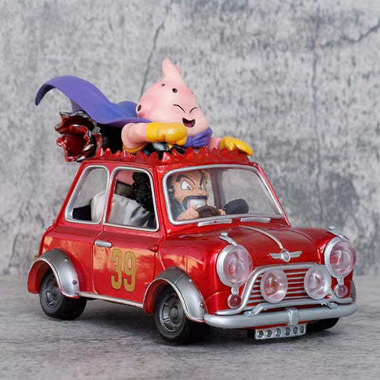 Dragon Ball Z characters with car, Majin Buu, Mr. Satan, 12.5cm, PVC model