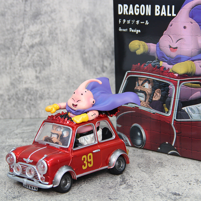 Dragon Ball Z characters with car, Majin Buu, Mr. Satan, 12.5cm, PVC model