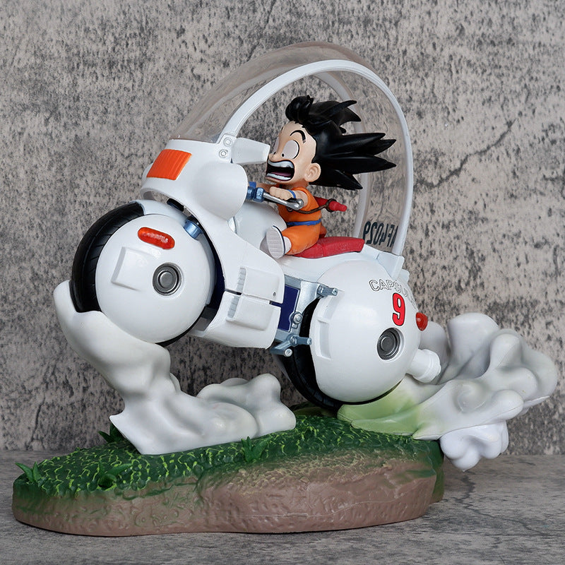 21cm Dragon Ball Figures GK Son Gohan Action Figures Motorcycle Gohan Anime PVC Model Collection Toys