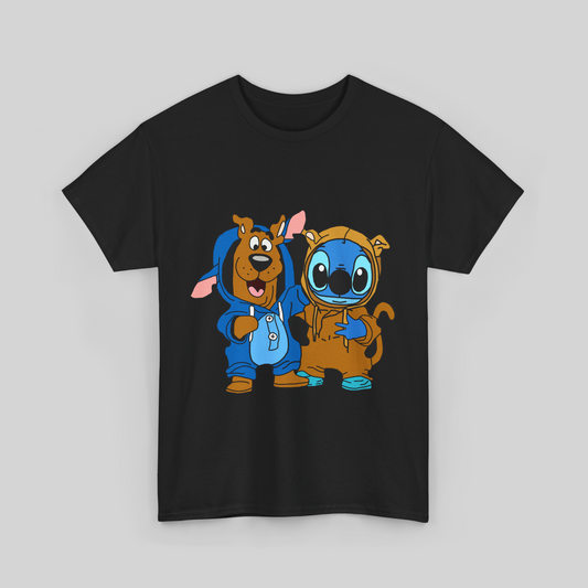 Stitch And Scooby Doo T- Shirt