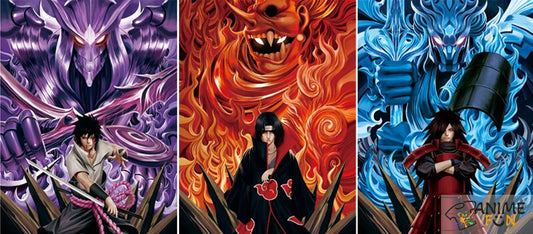 Itachi, Sasuke and Madara Susanoo 3D Flip Lenticular Poster Naruto Anime