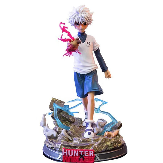 28cm HUNTER×HUNTER Figure Killua Zoldyck Anime PVC Action Figure Toy Game Statue Adult Collection Model Doll Gift