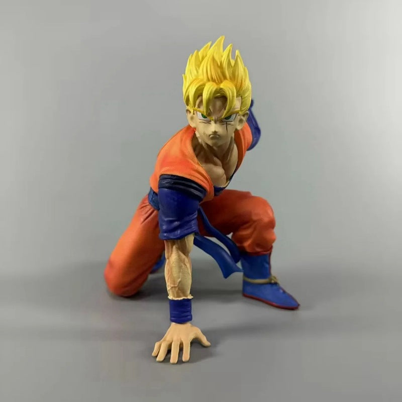 17cm Anime Dragon Ball Figure Broken Arm Son Goku Action Figure PVC Model Collection Toys Decoration Gifts
