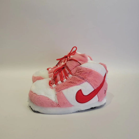 Nike Air Jordan sneaker slippers- Plush pink