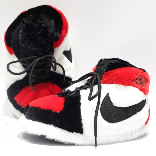 Black red Cozy Unisex Sneaker Slipper